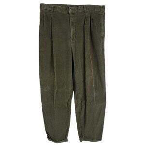 Vintage Dockers Corduroy Pants Adult 36x32 Olive Green Thick Cord USA